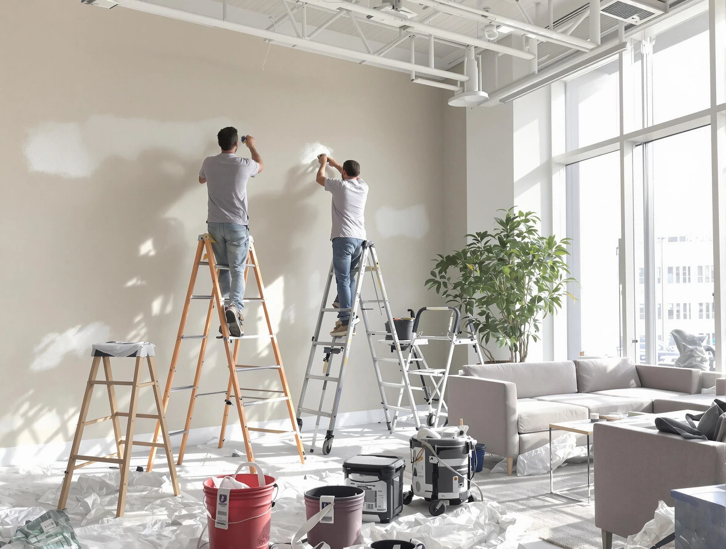 Lakewood House Painters delivering commercial painting services in Lakewood, OH