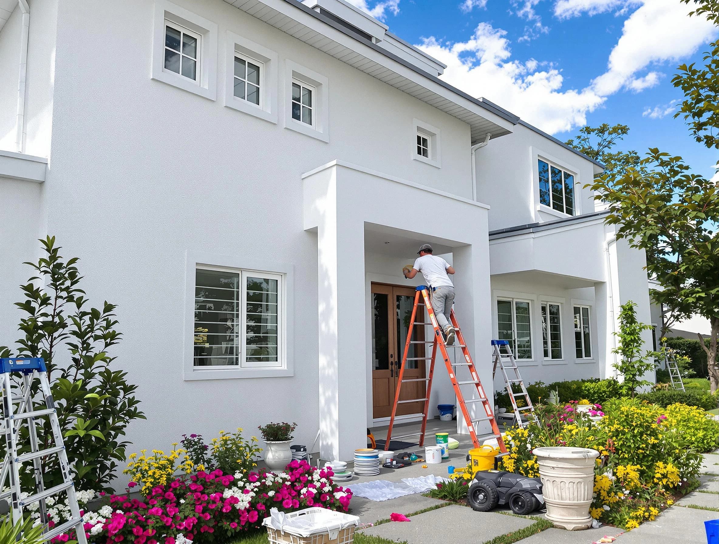 Lakewood House Painters team delivering a fresh exterior coat in Lakewood, OH